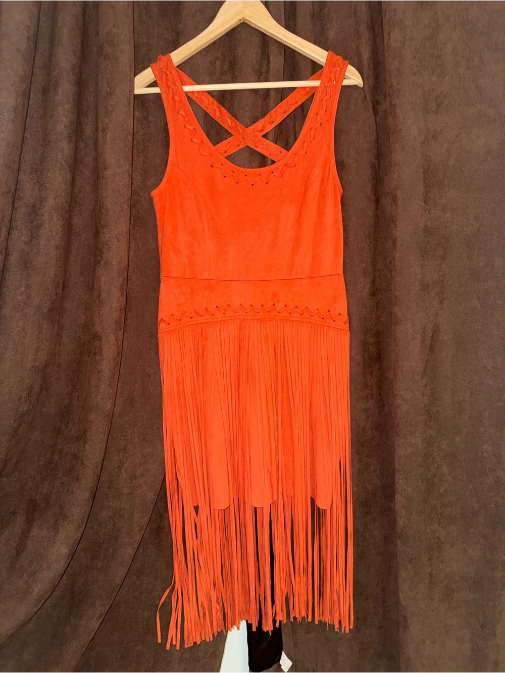 Idyllwind Western Boho Suede Fringe Dress - Picture 2 of 6